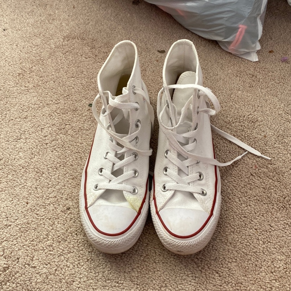 white high top converse